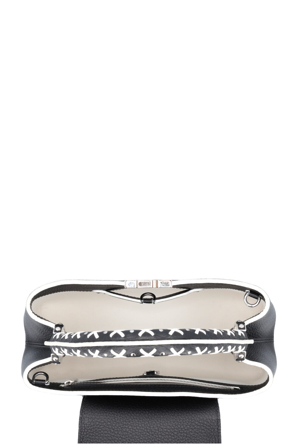 LOUIS VUITTON Embroidered MM Capucine Black