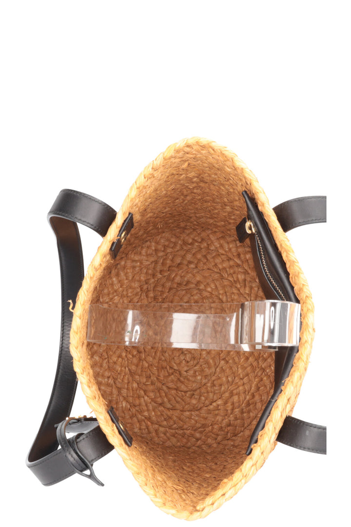 SAINT LAURENT Raffia Bucket Bag