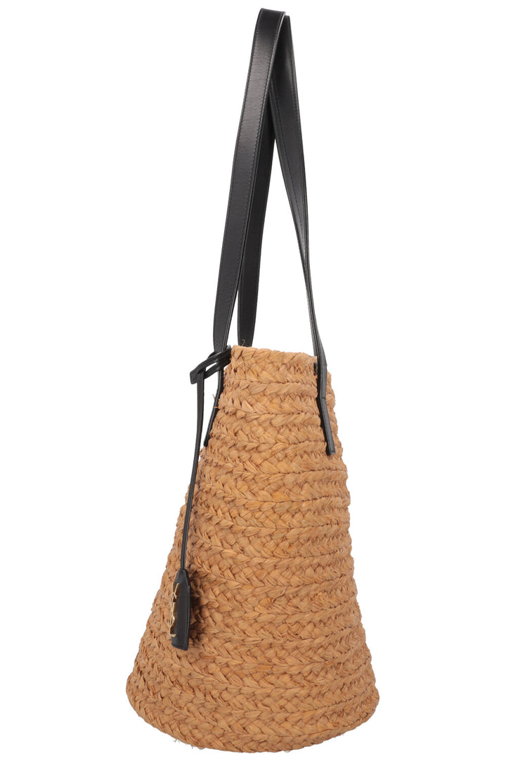 SAINT LAURENT Raffia Bucket Bag