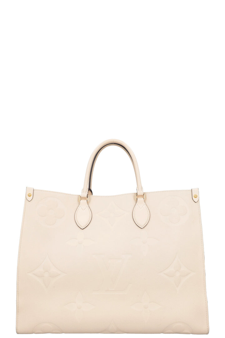 LOUIS VUITTON OnTheGo GM Tote Bag Empreinte Ivory