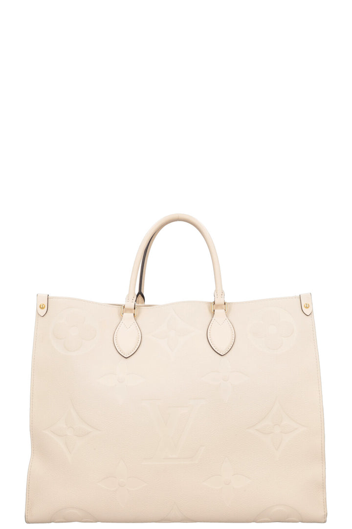 LOUIS VUITTON OnTheGo GM Tote Bag Empreinte Ivory