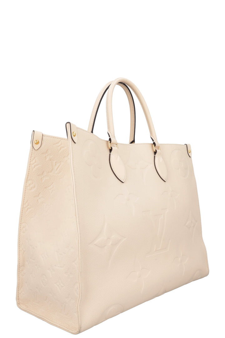 LOUIS VUITTON OnTheGo GM Tote Bag Empreinte Ivory