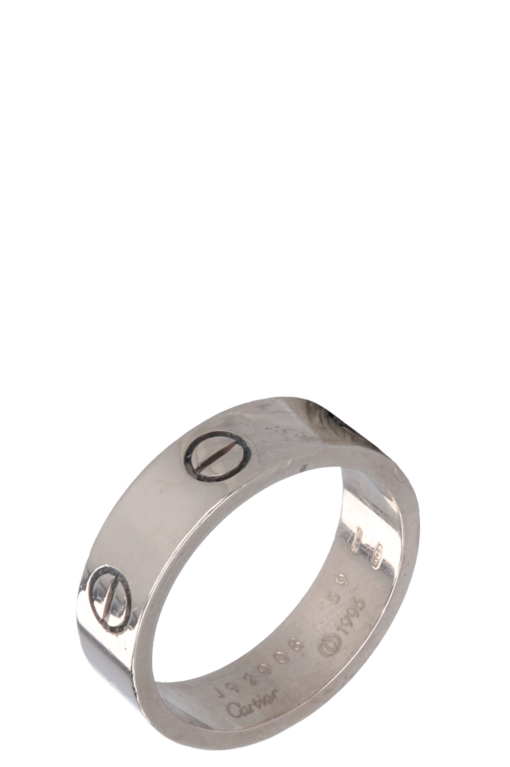 CARTIER Wide Love Ring White Gold