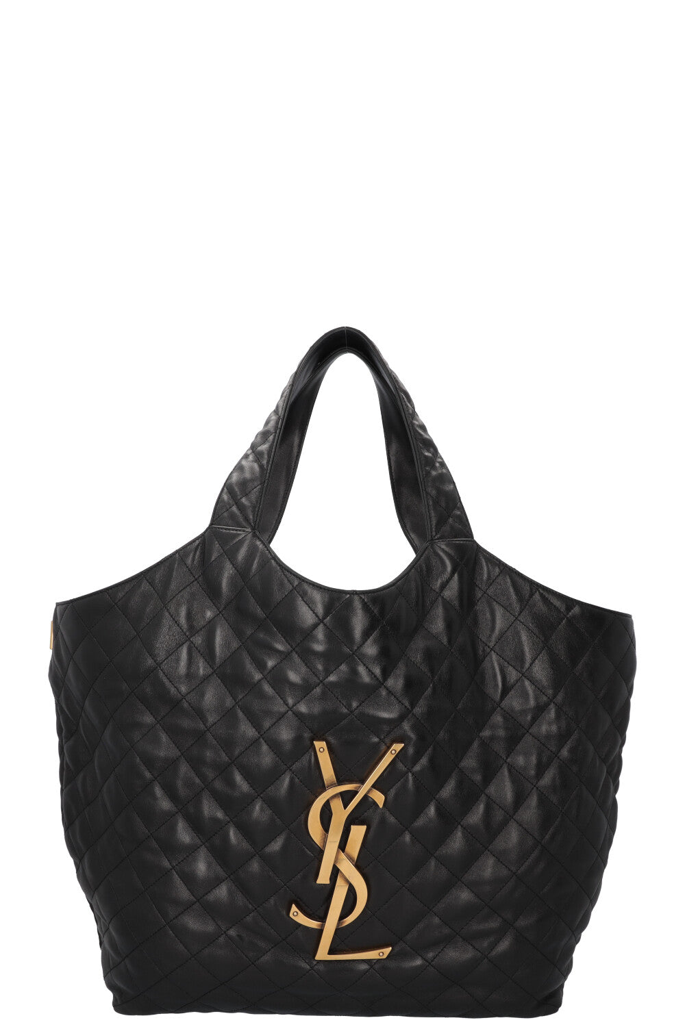 SAINT LAURENT ICARE Maxi Tote Quilted Black