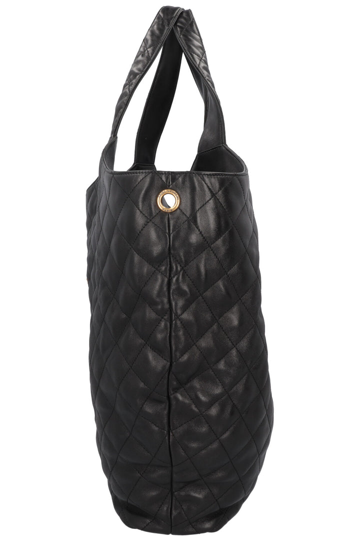 SAINT LAURENT ICARE Maxi Tote Quilted Black