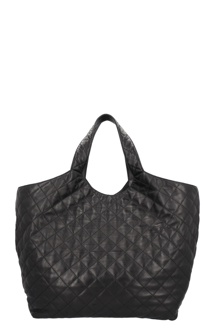 SAINT LAURENT ICARE Maxi Tote Quilted Black