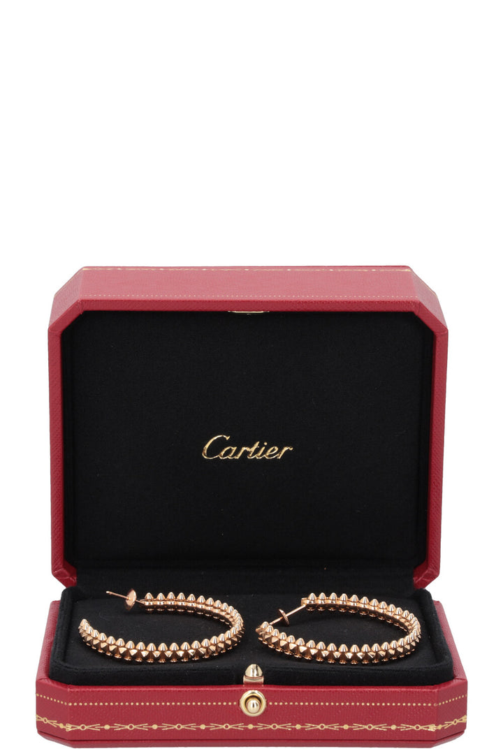 CARTIER Clash De Cartier Hoop Earrings Rose Gold