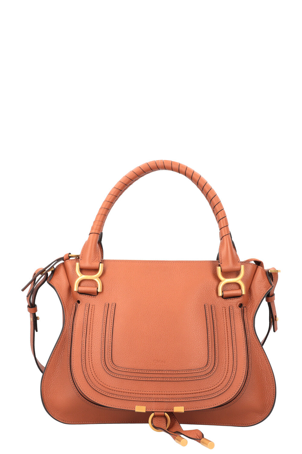 CHLOÉ Marcie Bag Medium Leather Brown