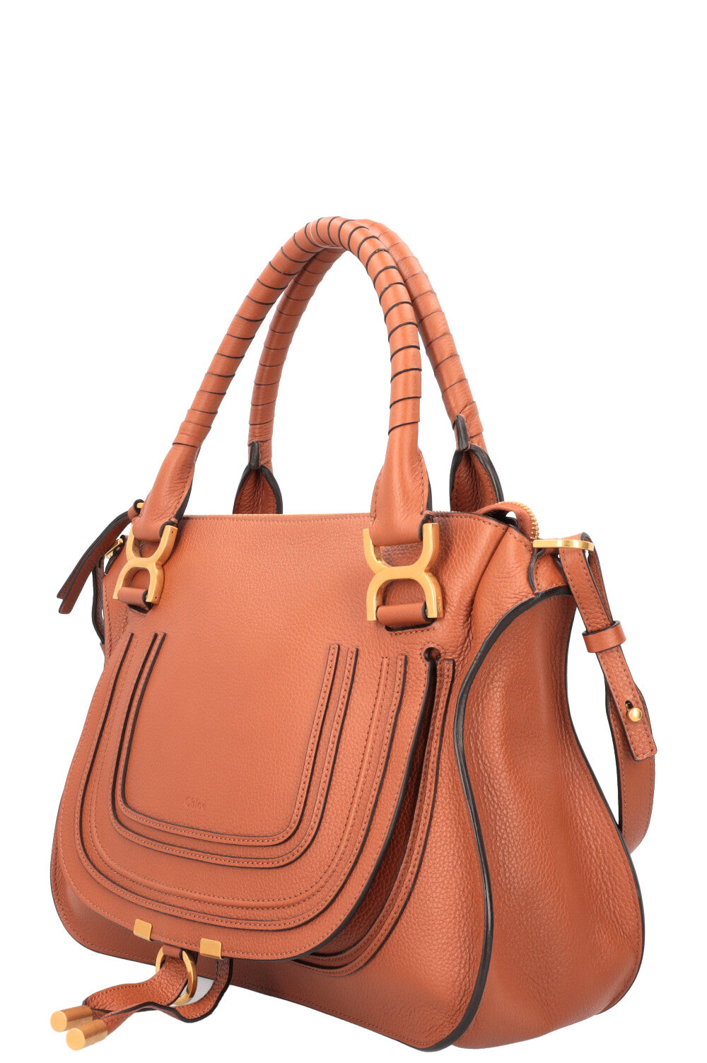 CHLOÉ Marcie Bag Medium Leather Brown