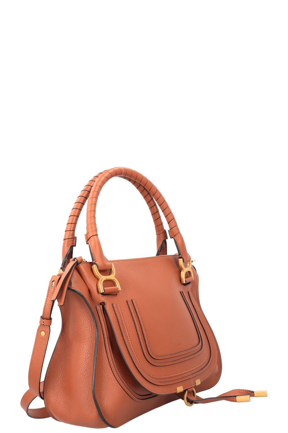 CHLOÉ Marcie Bag Medium Leather Brown