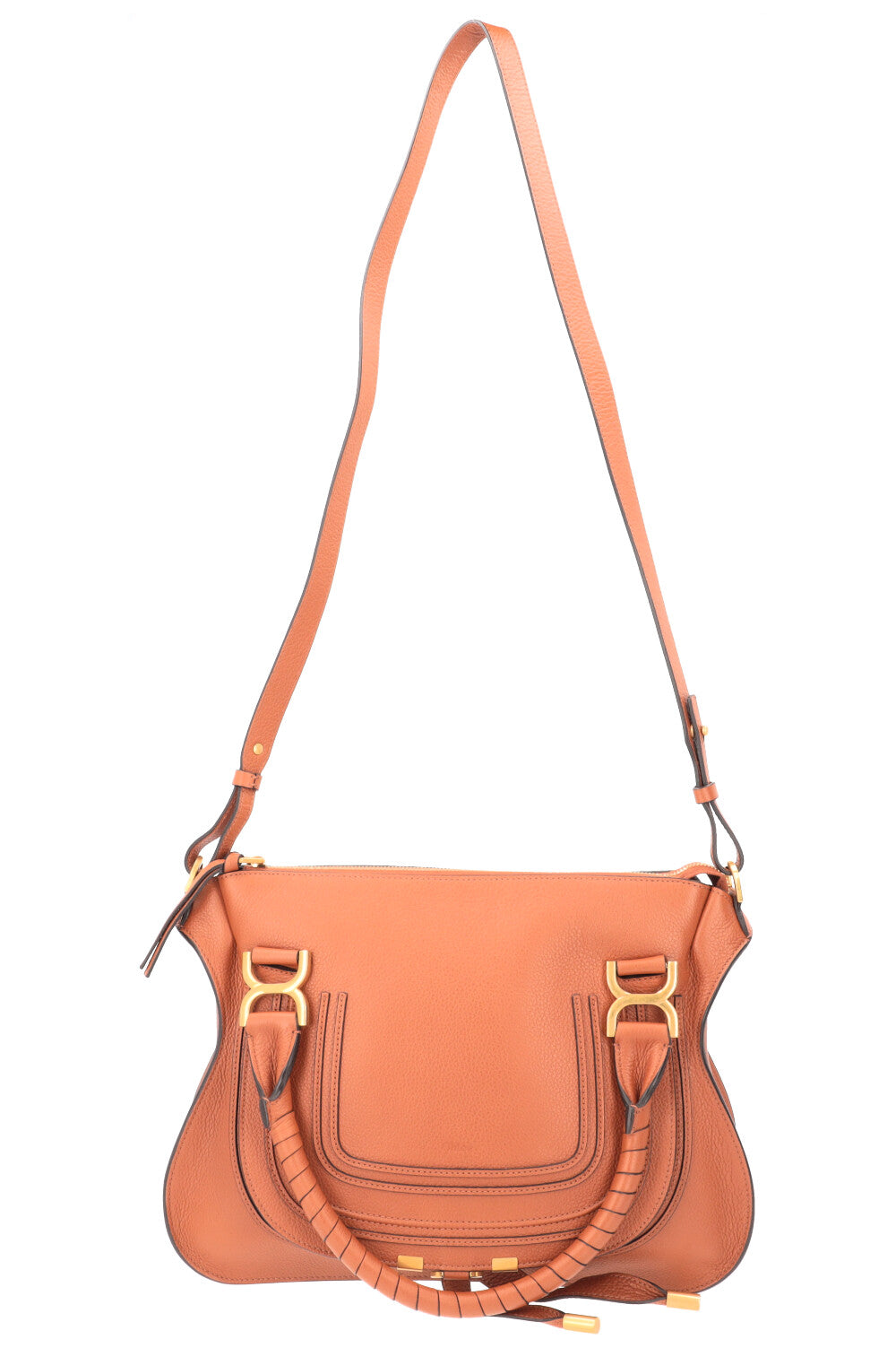 CHLOÉ Marcie Bag Medium Leather Brown