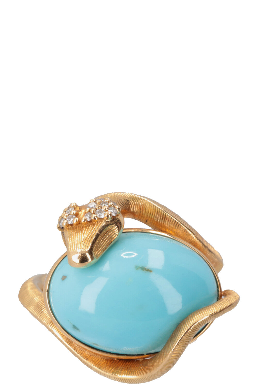 OLE LYNGGAARD Snake Ring Turquoise