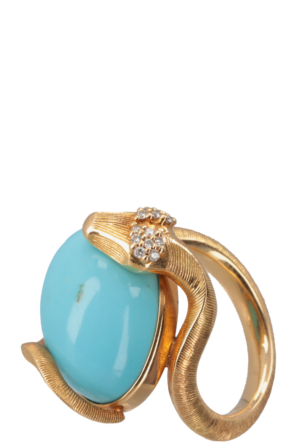 OLE LYNGGAARD Snake Ring Turquoise