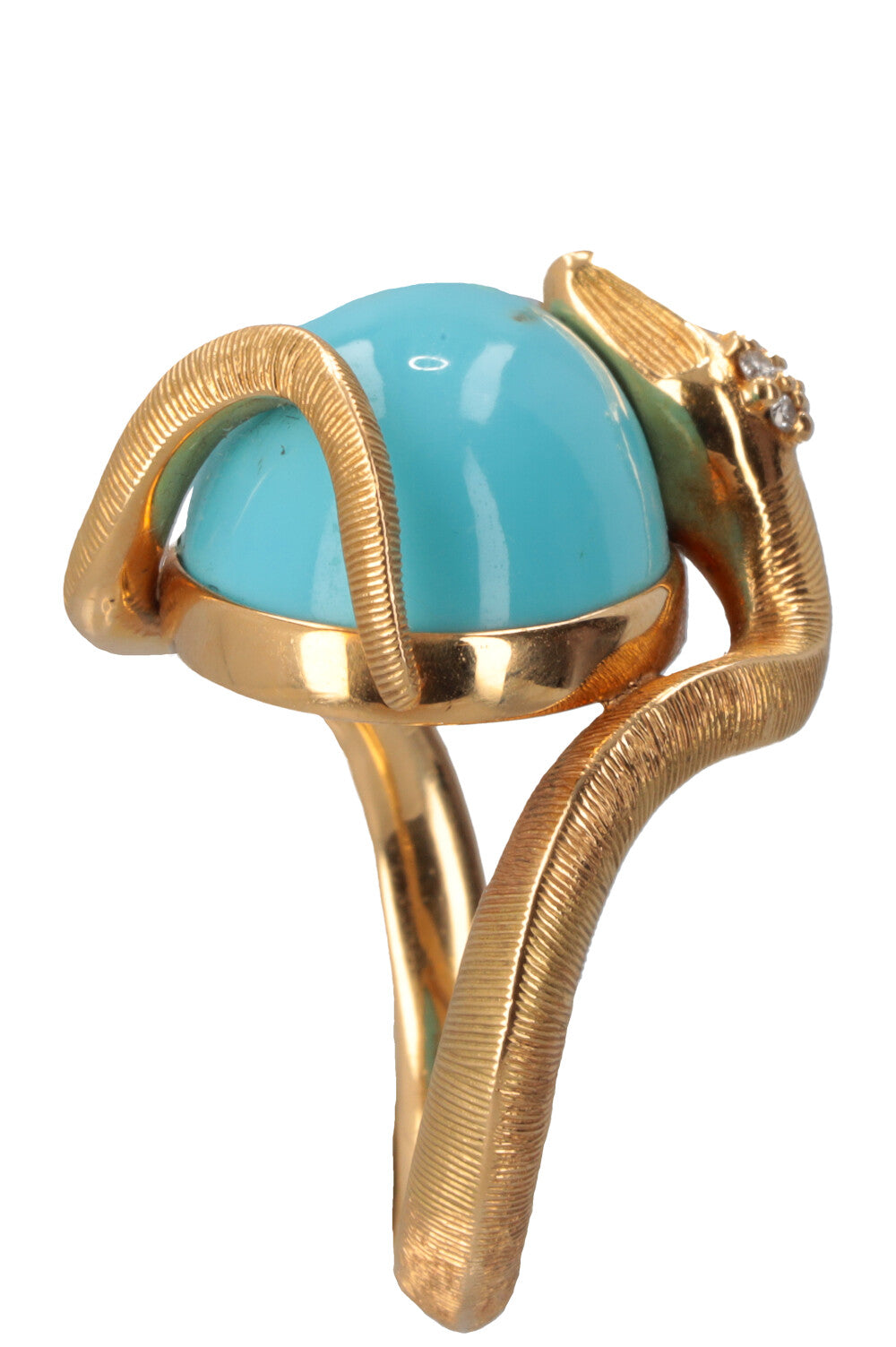 OLE LYNGGAARD ​​​​Bague Serpent Turquoise