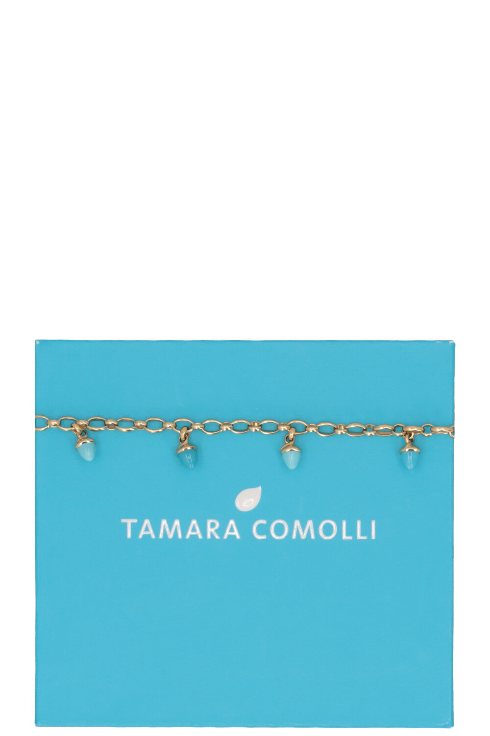 TAMARA COMOLLI Bracelet Mikado Or Jaune 18 Carats Pavé Diamants Turquoises