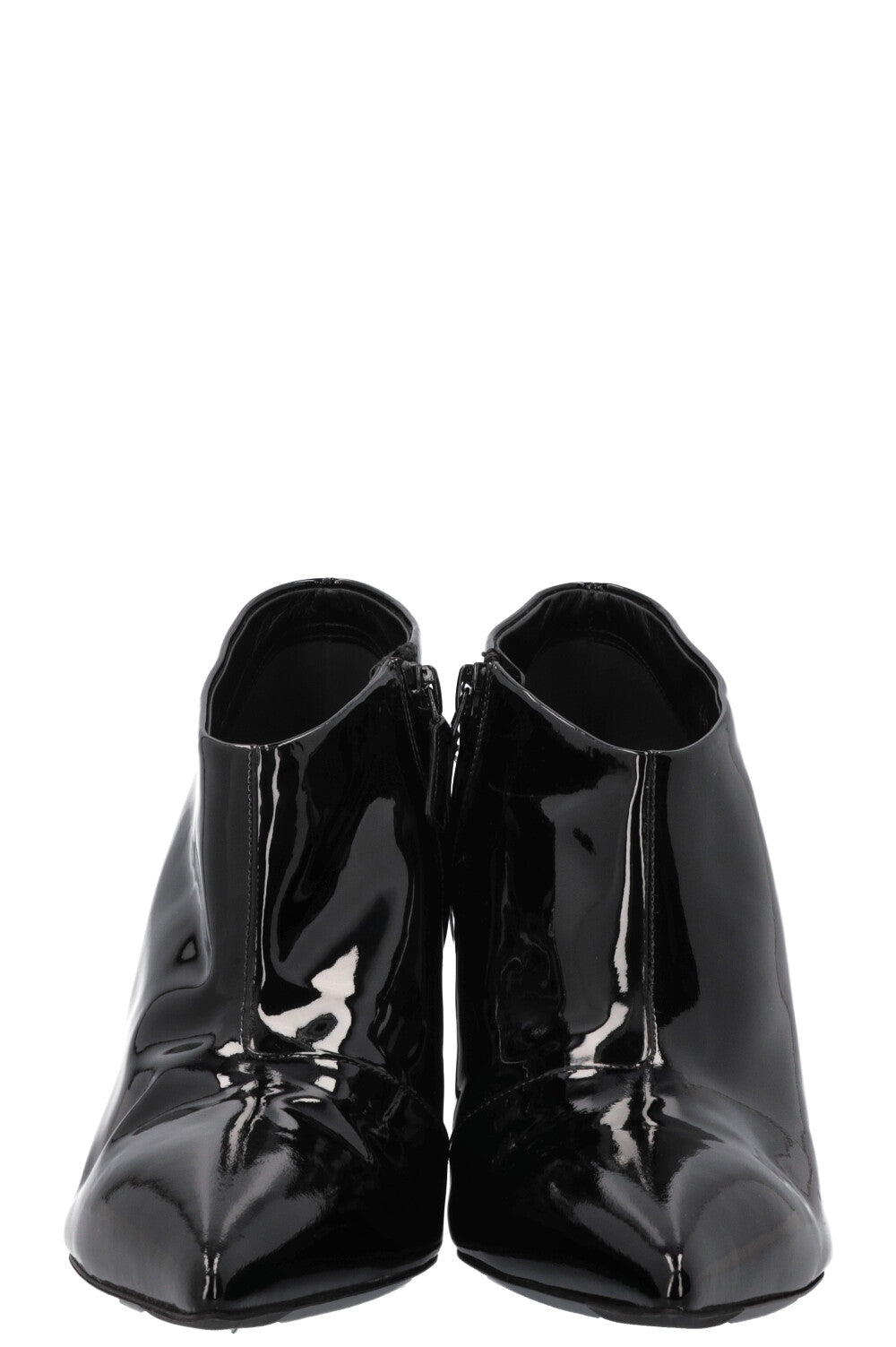 BALENCIAGA Bottines Knife Vernis Noir