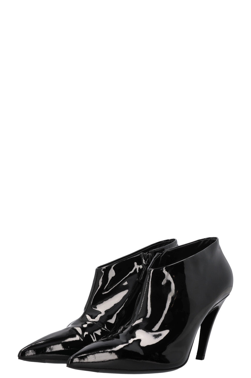 BALENCIAGA Knife Ankle Boots Black Patent