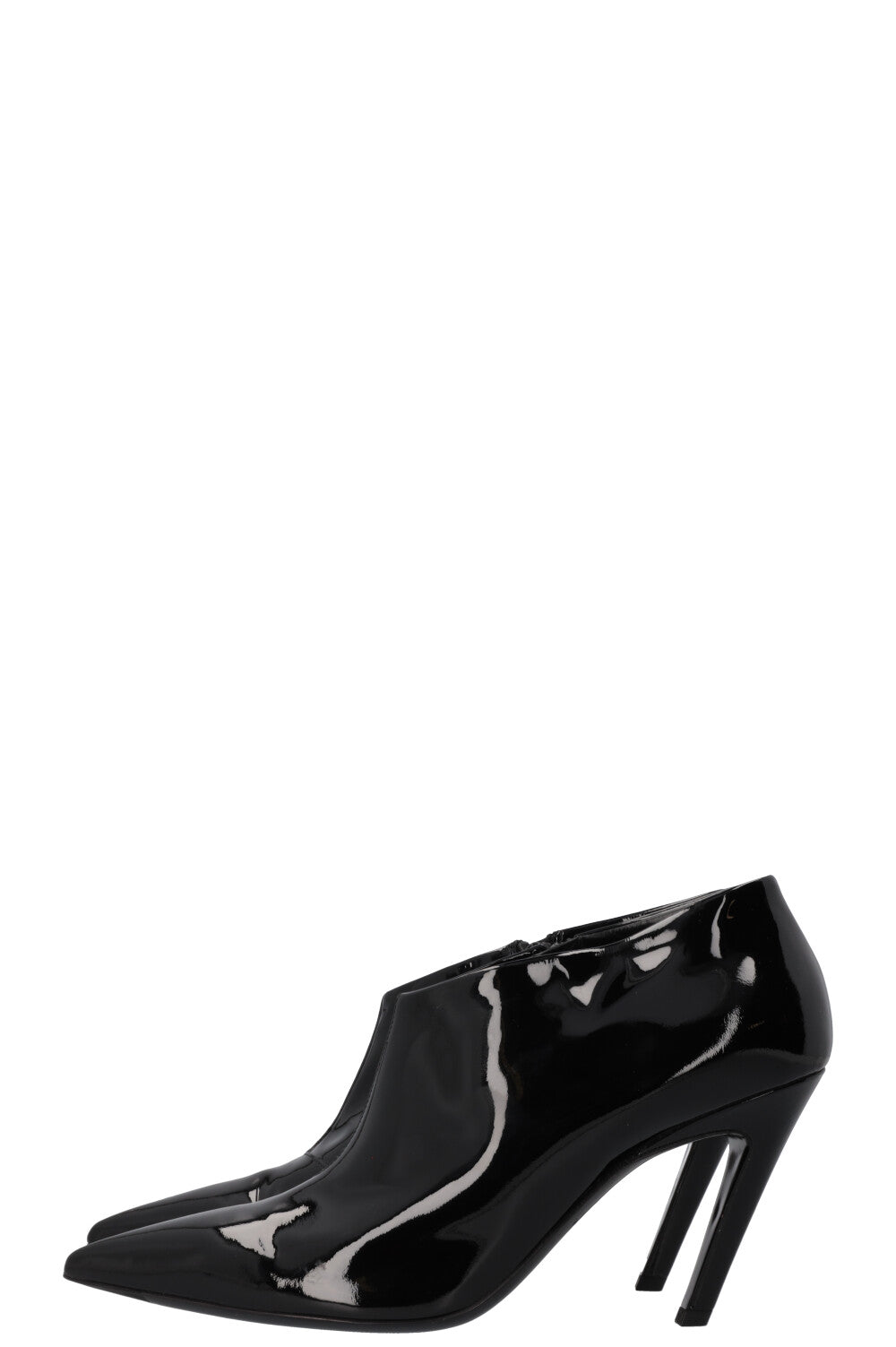 BALENCIAGA Knife Ankle Boots Black Patent