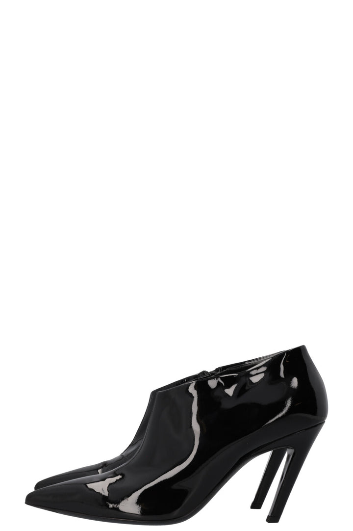 BALENCIAGA Bottines Knife Vernis Noir