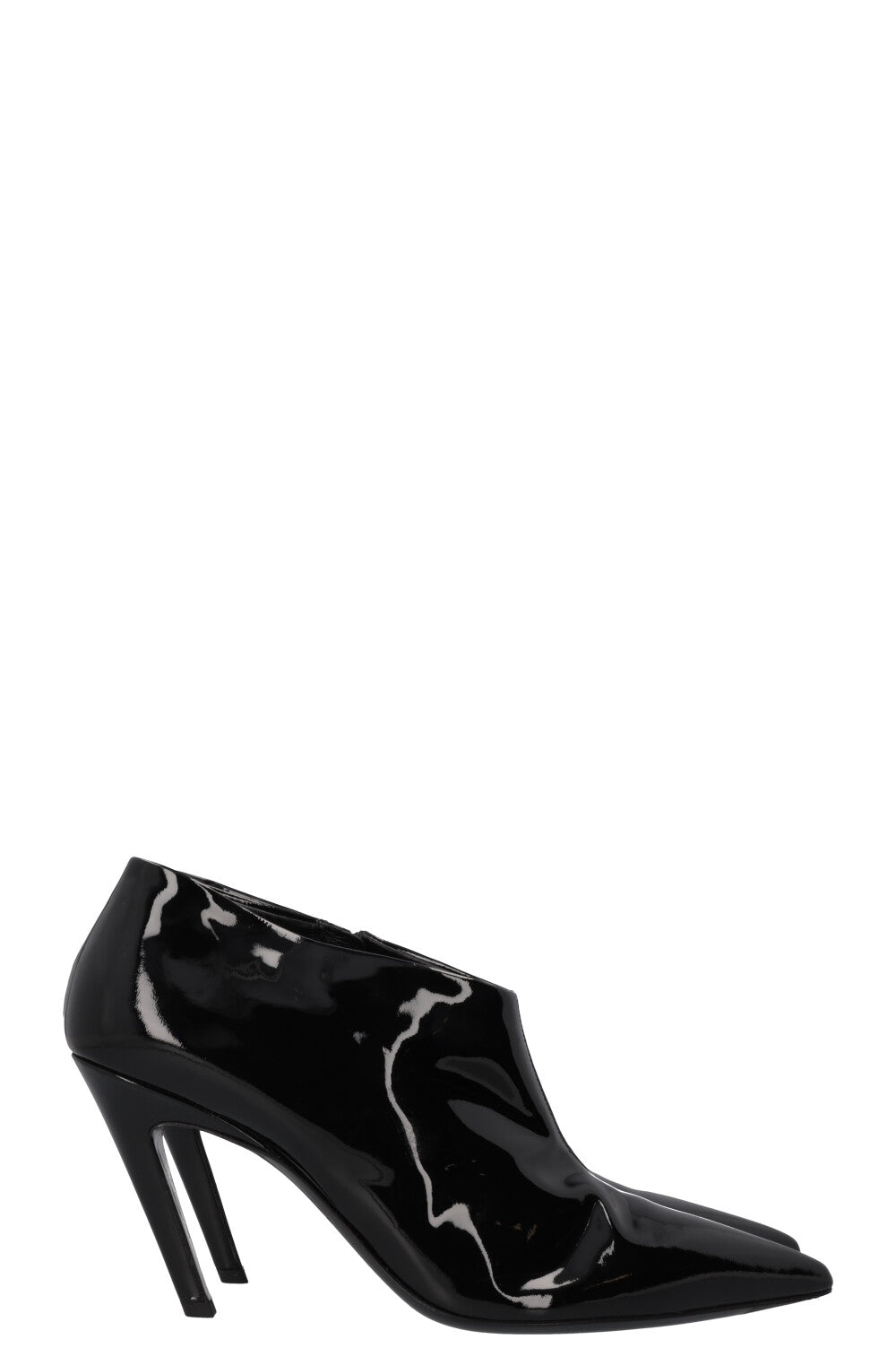 BALENCIAGA Knife Ankle Boots Black Patent