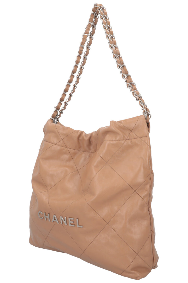 CHANEL 22 Bag Small Beige