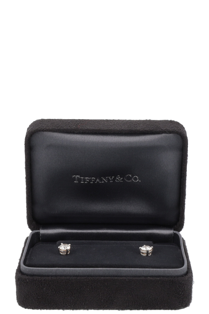 TIFFANY&CO. 0.55ct Solitaire Earrings Platinum