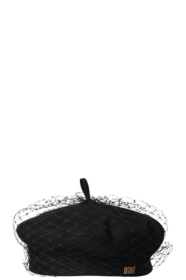 CHRISTIAN DIOR Arty Beret Black