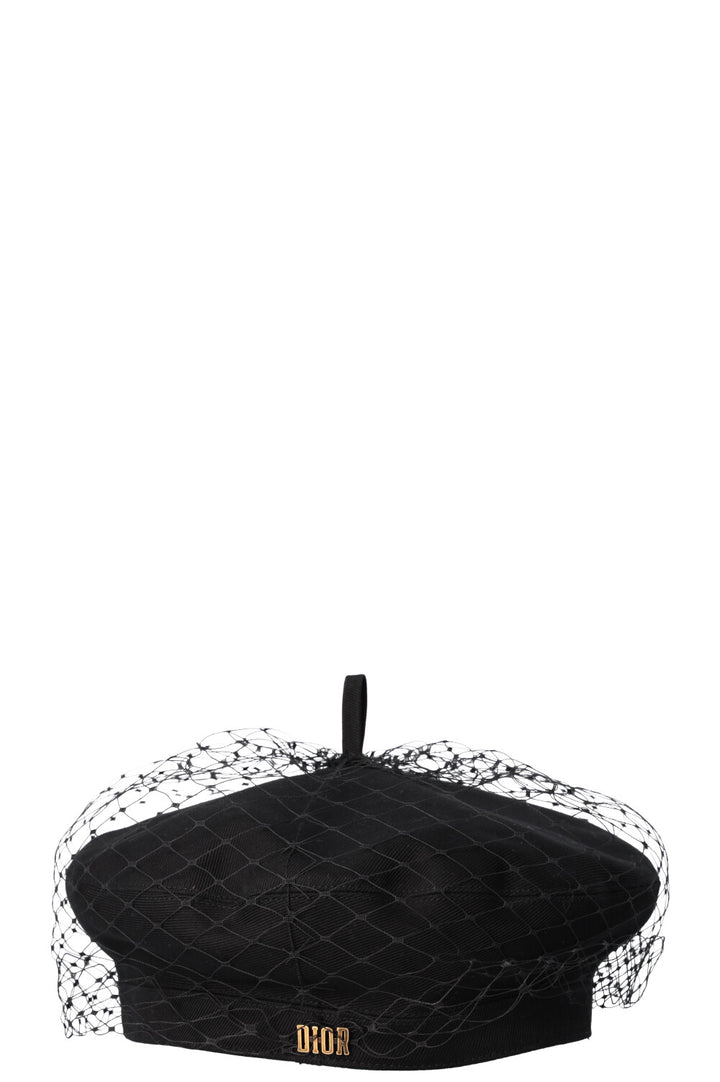 CHRISTIAN DIOR Arty Beret Black