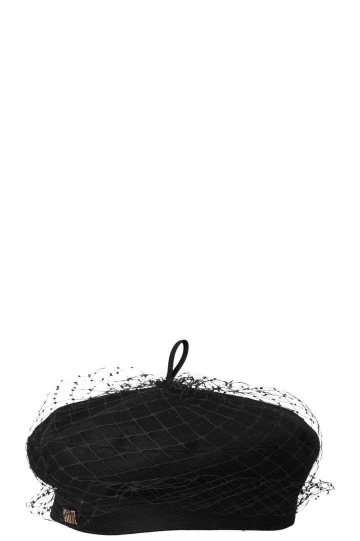 CHRISTIAN DIOR Arty Beret Black