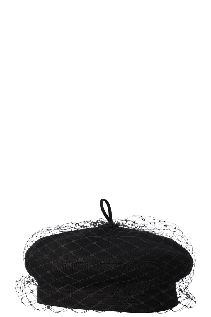 CHRISTIAN DIOR Arty Beret Black