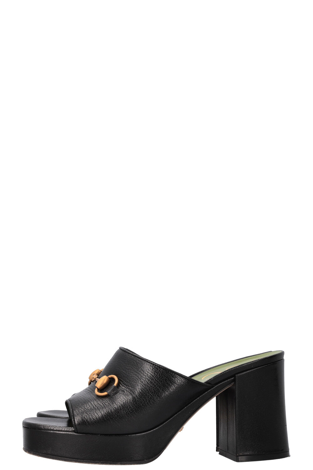 GUCCI Houdan Horsebit Plateau Heels Black