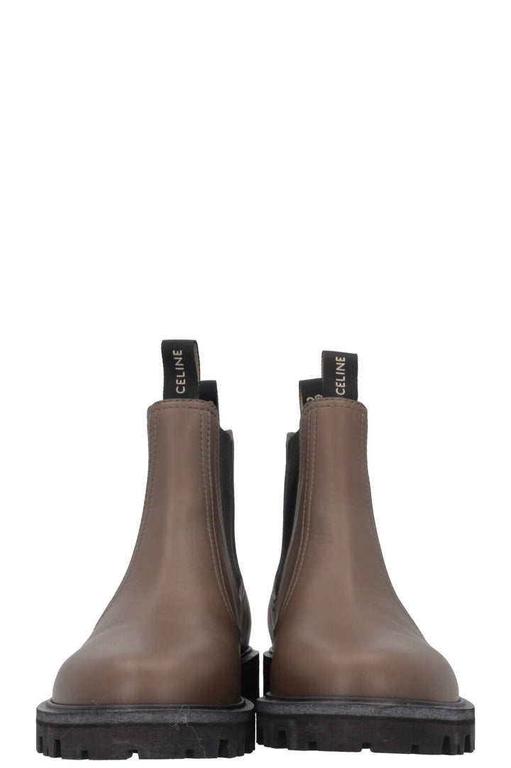 CELINE Margaret Chelsea Boots Khaki