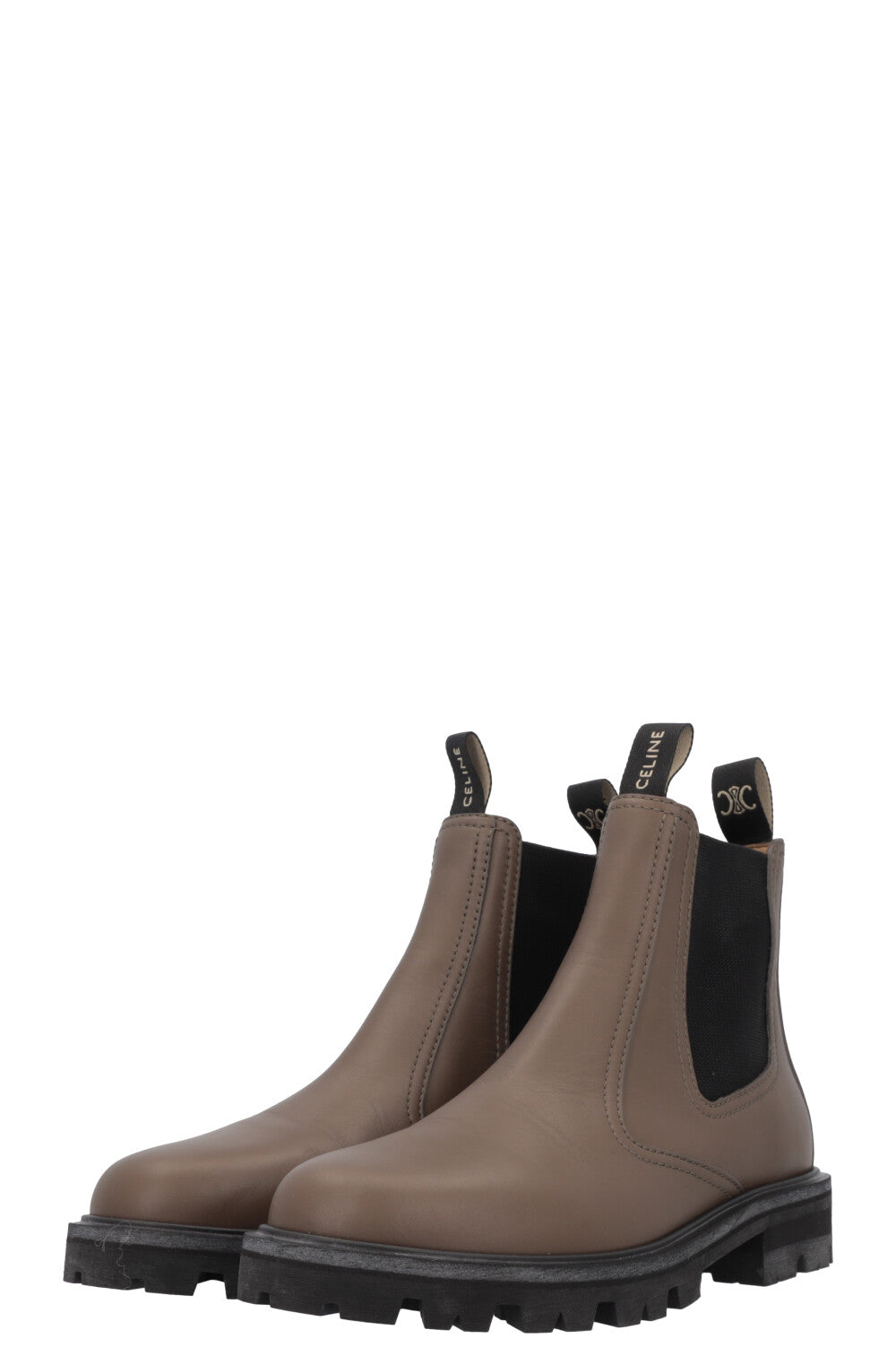 CELINE Margaret Chelsea Boots Khaki