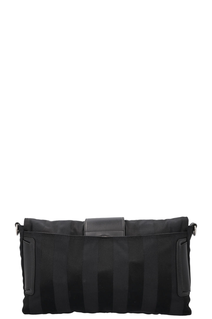 FENDI Tournesol Baguette Sac Toile Noir