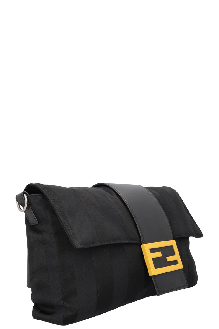 FENDI Tournesol Baguette Sac Toile Noir