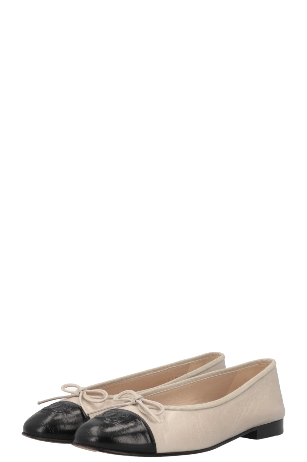 CHANEL Classic Ballet Flats Greige