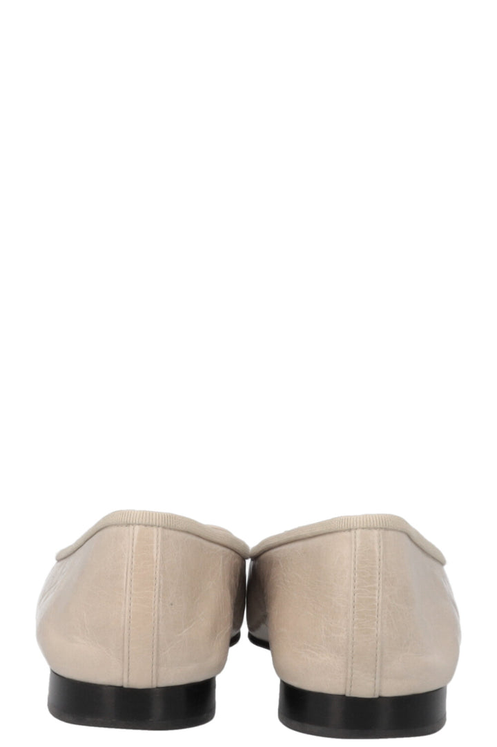 CHANEL Classic Ballet Flats Greige