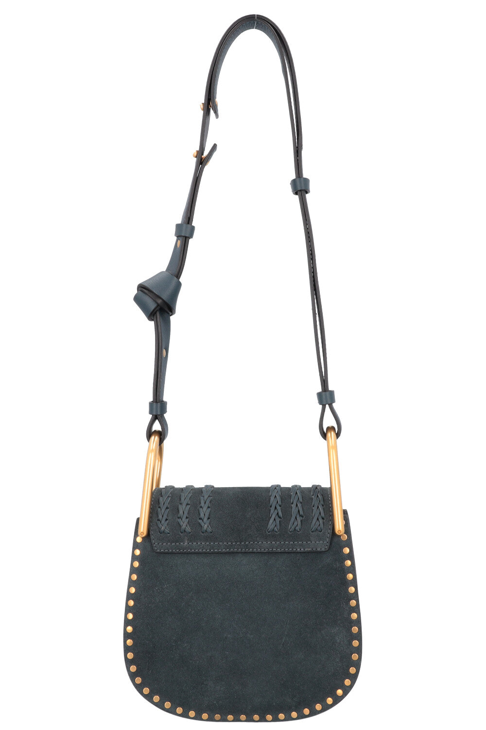 CHLOE Hudson Small Bag Suede Petrol REAWAKE