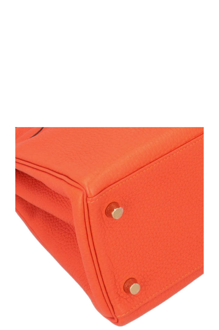 HERMES Kelly 28 Clemence Feu