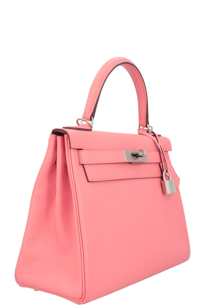 HERMÈS Kelly 28 Retourne Verso Evercolour Rose Ete Terre Battue