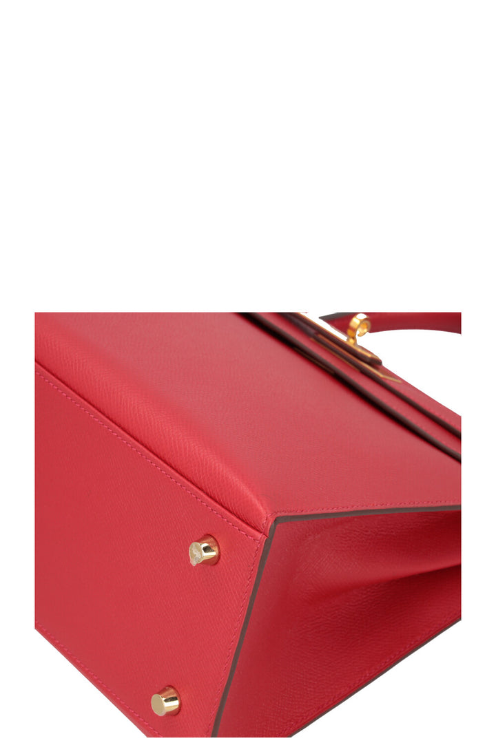 HERMÈS Kelly 28 Epsom Rouge Casaque