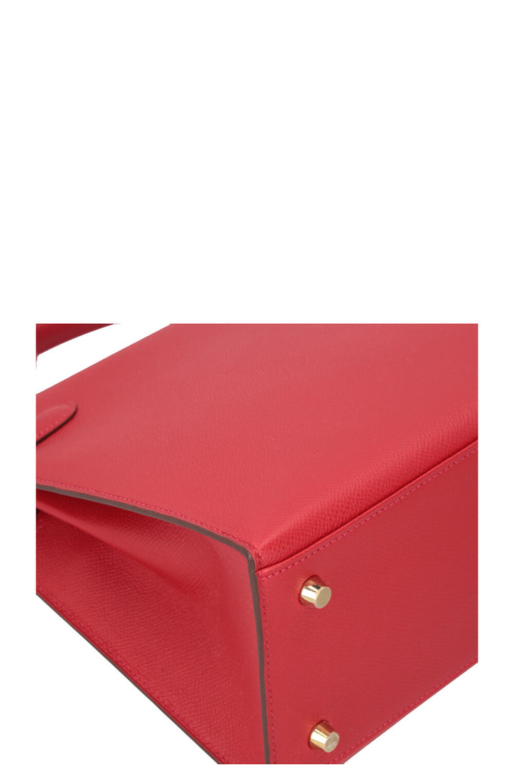 HERMÈS Kelly 28 Epsom Rouge Casaque