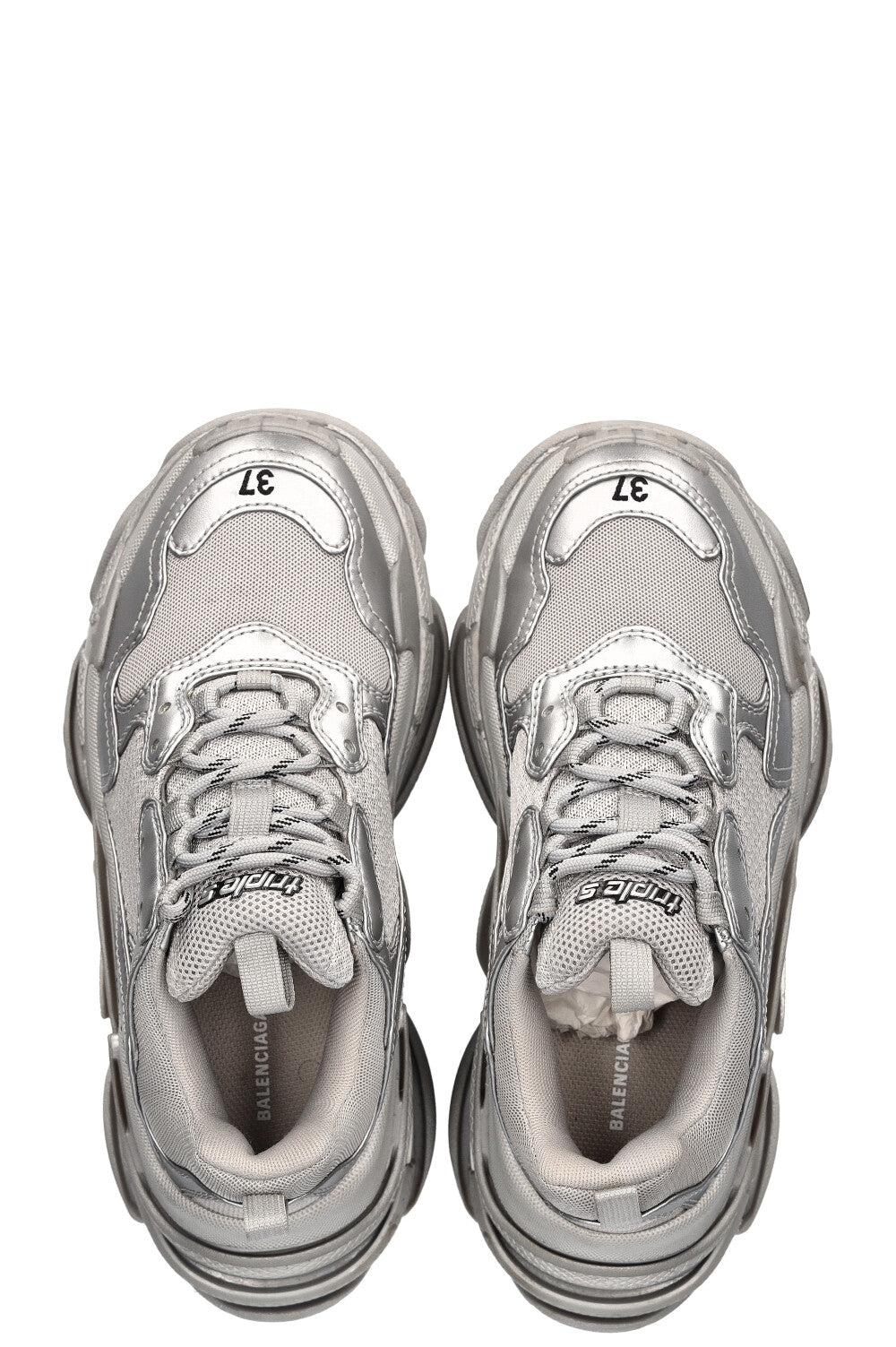 Balenciaga triple silver online