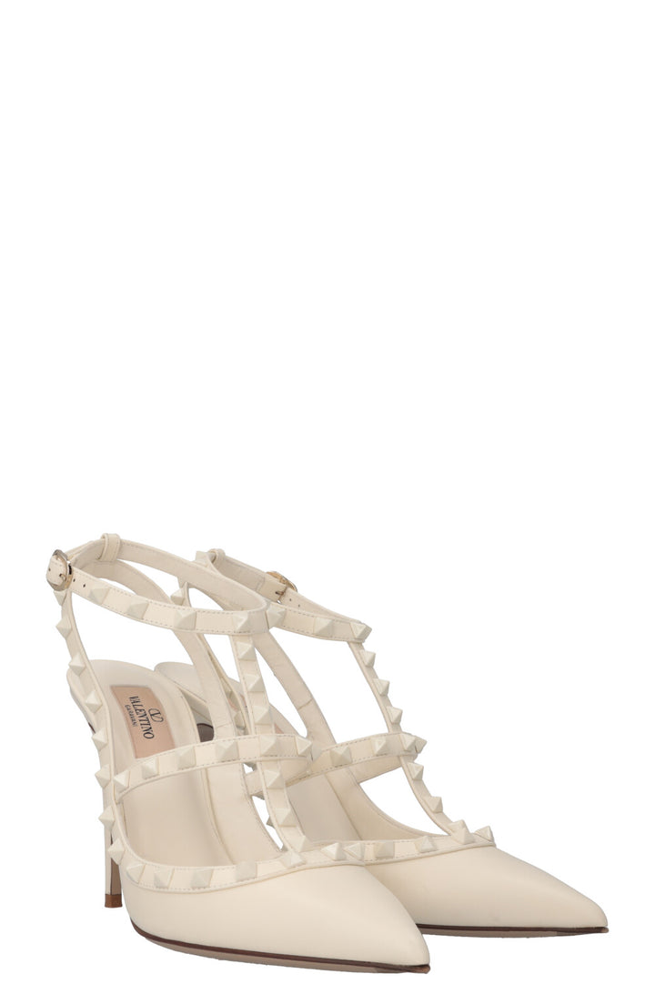 VALENTINO Rockstud Heels All White