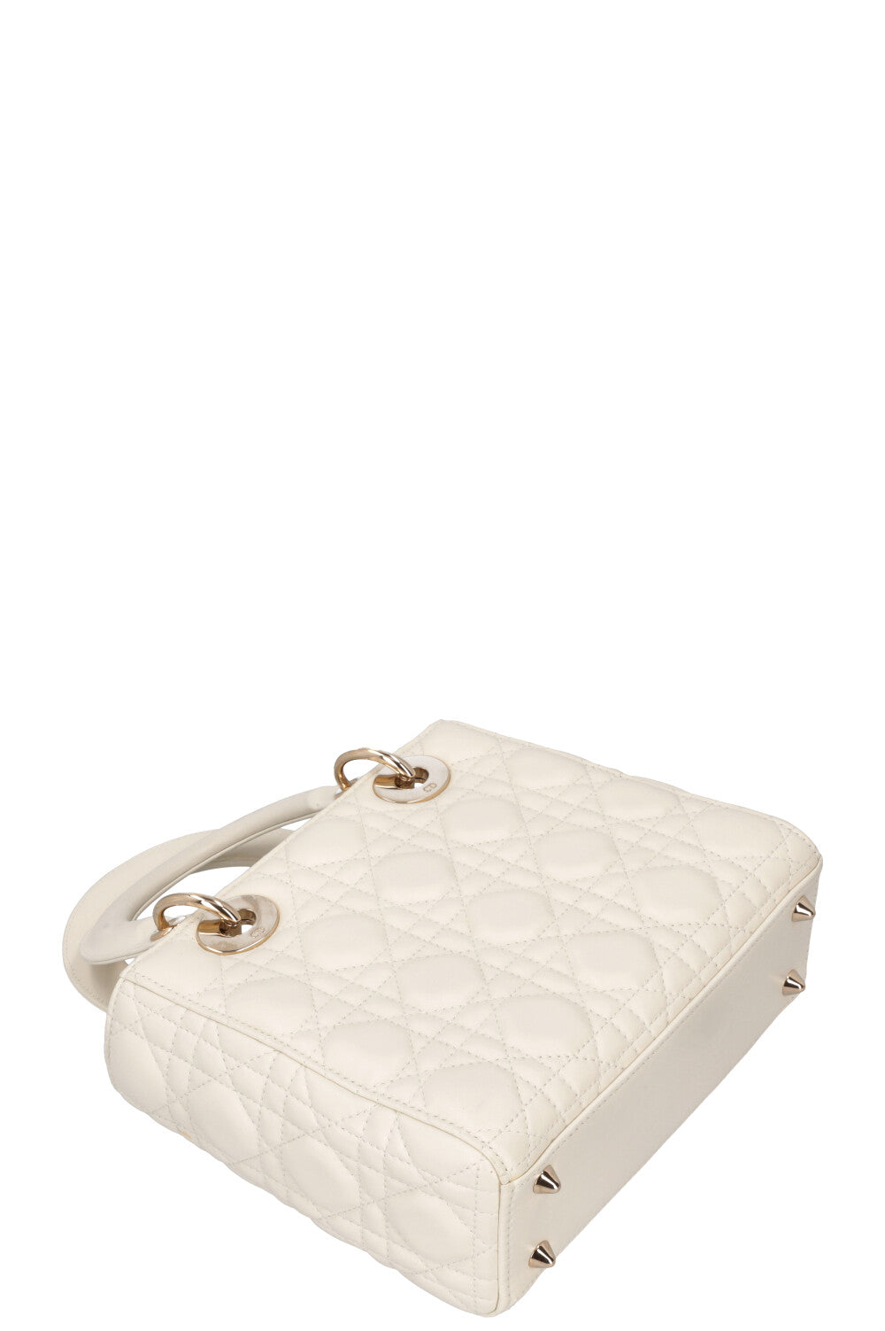 CHRISTIAN DIOR Small Lady Dior My ABCDior Bag White