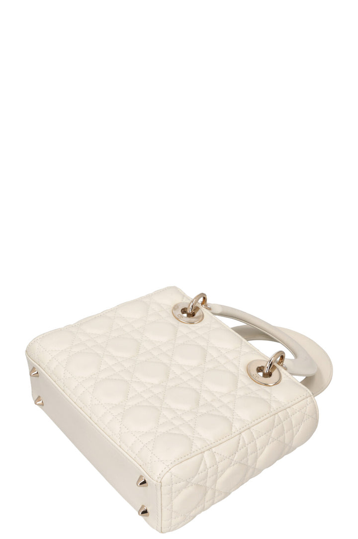 CHRISTIAN DIOR Small Lady Dior My ABCDior Bag White