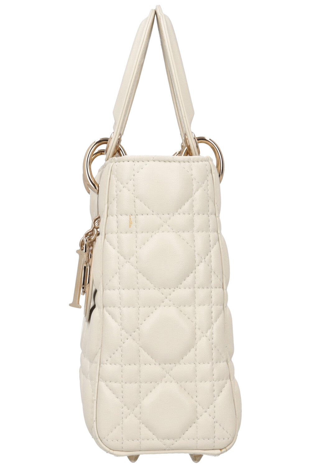 CHRISTIAN DIOR Small Lady Dior My ABCDior Bag White