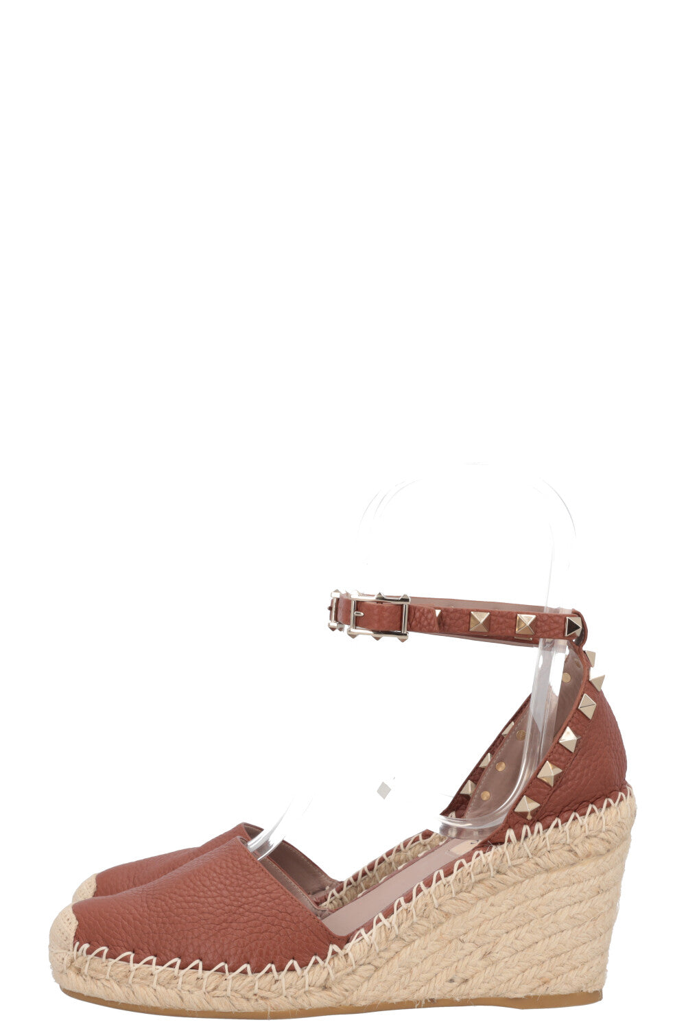 VALENTINO Rockstud Wedges Brown