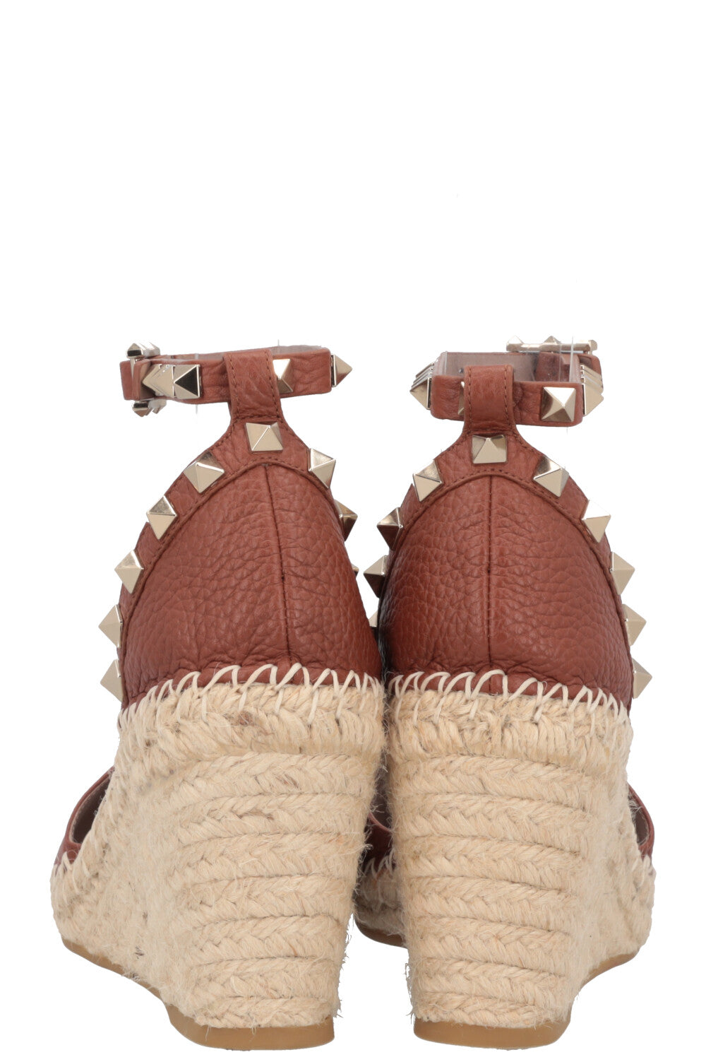 VALENTINO Rockstud Wedges Brown