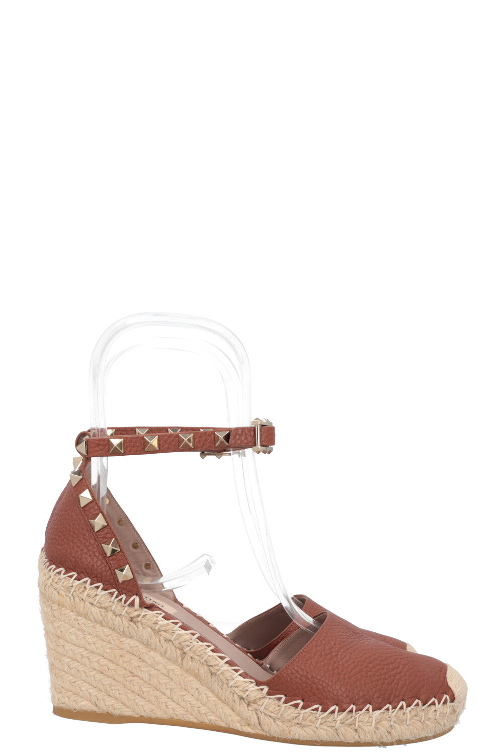 VALENTINO Rockstud Wedges Brown